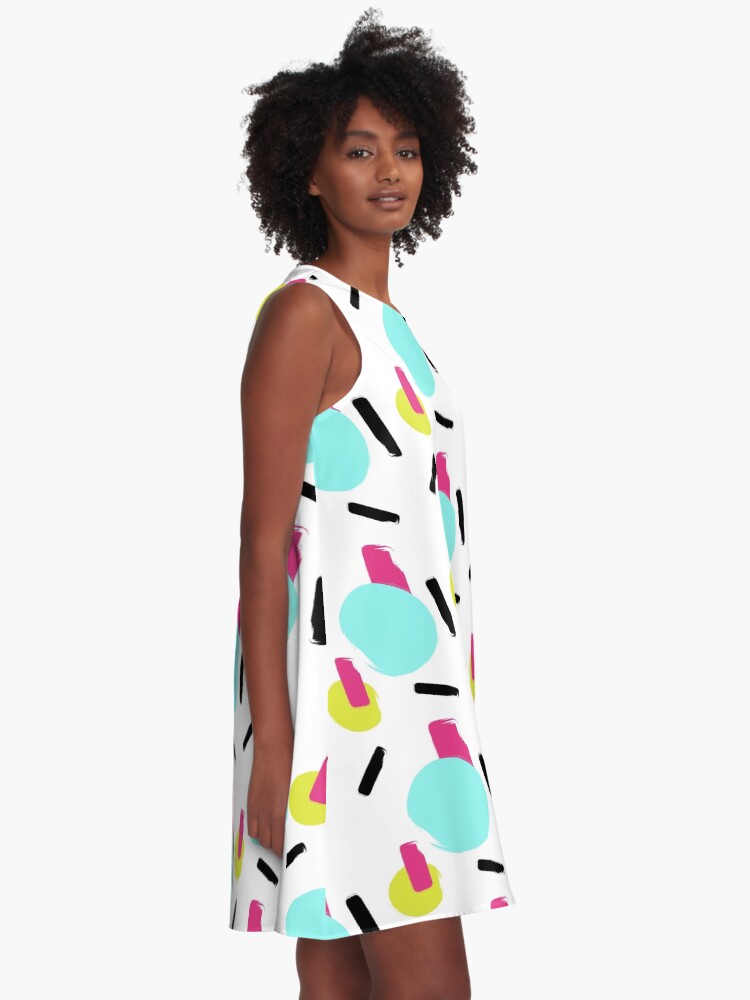 Alternate view of mosaic A-Line Dress