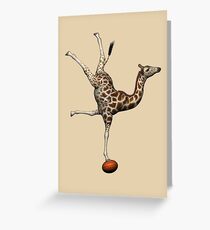 Balancing Giraffe Greeting Card