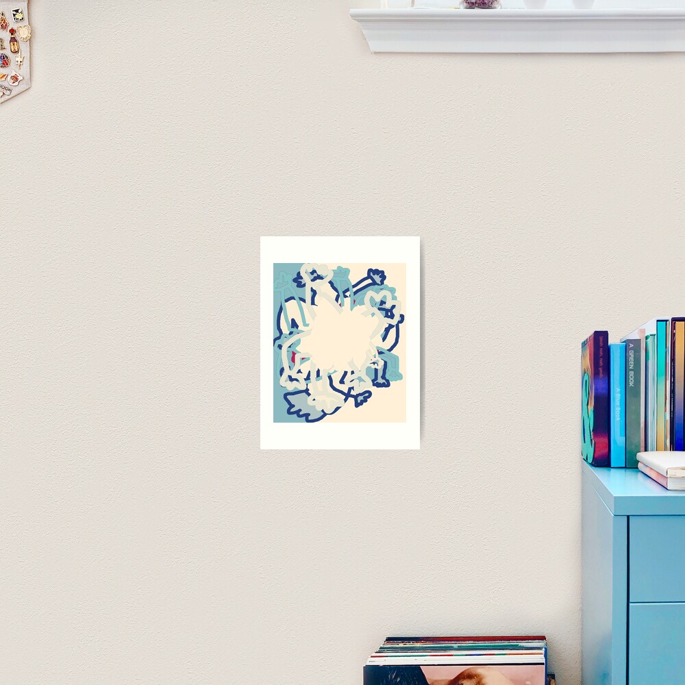 Digital Abstract Illustration, Rowdy Collection Designs Art Print