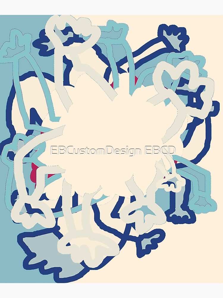 Digital Abstract Illustration, Rowdy Collection Designs by elizbeards
