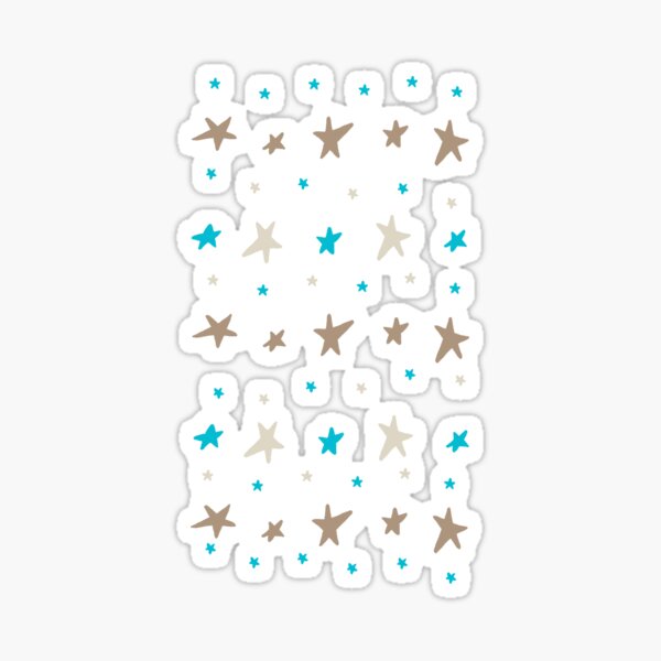 Bronze and Blue Star-Size Md or Lg only Sticker