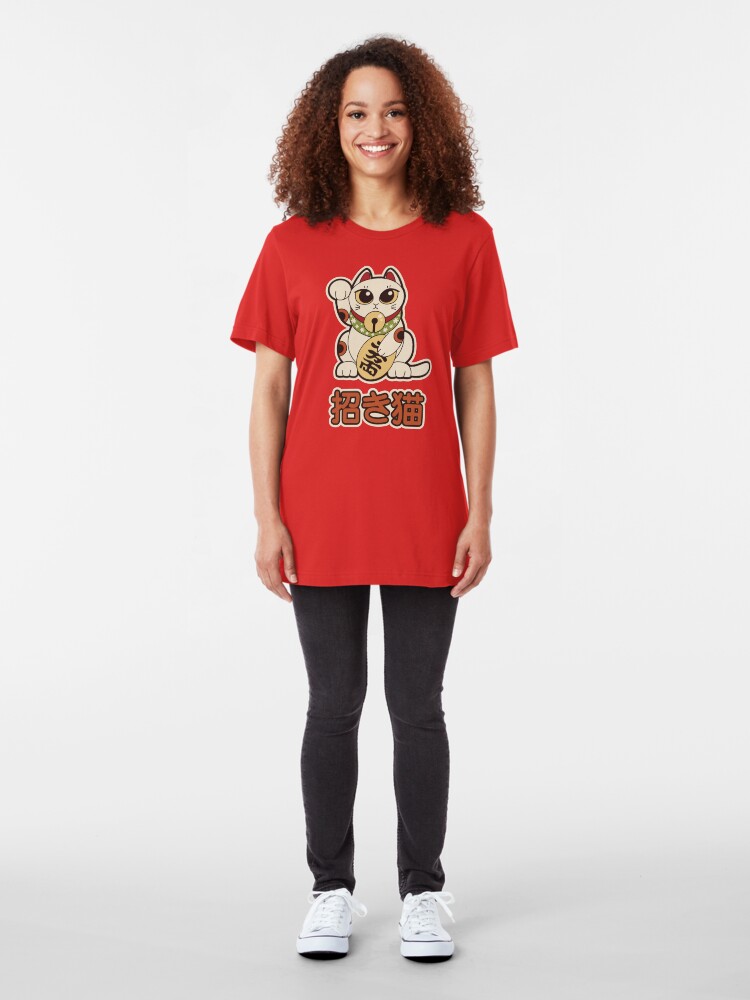 Alternate view of Maneki Neko Slim Fit T-Shirt
