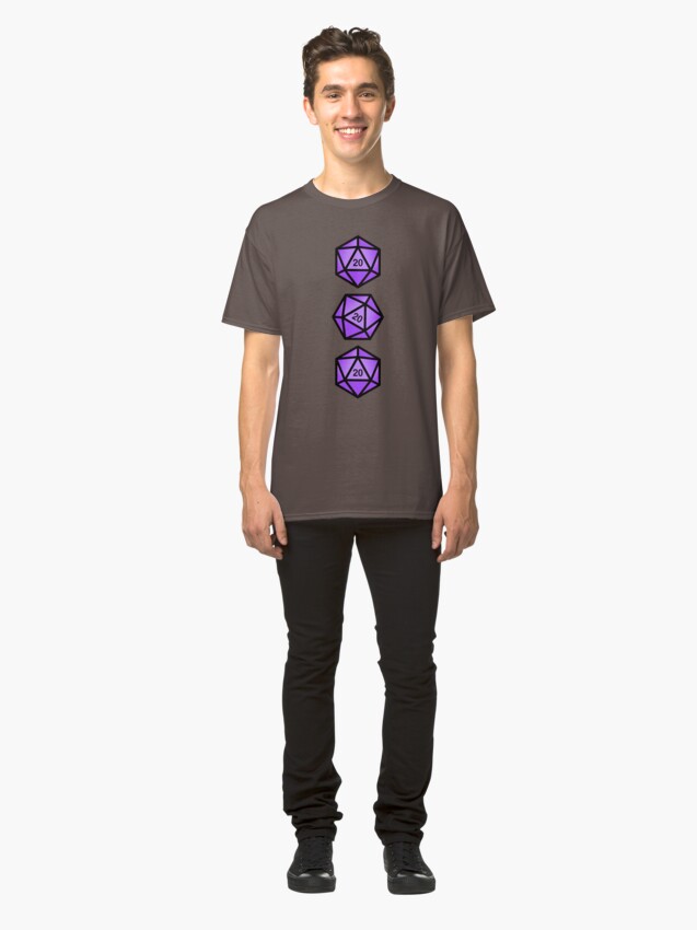 Alternate view of Purple d20 Classic T-Shirt