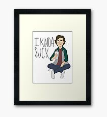 I kinda suck Framed Print