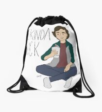 I kinda suck Drawstring Bag