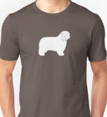 Polish Lowland Sheepdog Silhouette(s) Unisex T-Shirt