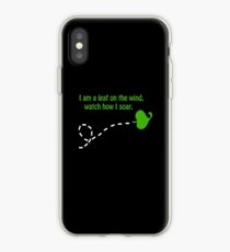 "I am a leaf on the wind..." iPhone Case