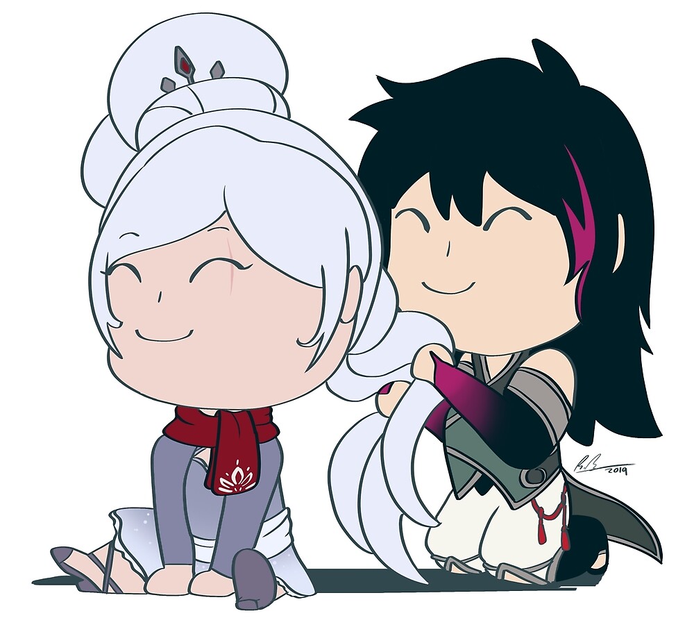 Weiss And Ren Chibis By Epikbecky Redbubble 