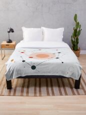 Microscopic structure Throw Blanket