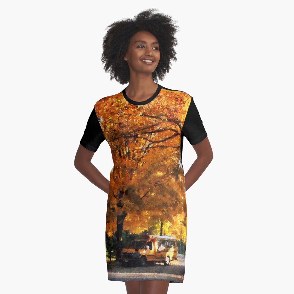 Back to School Graphic T-Shirt Dress