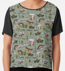 Canberra’s Iconic Icons - Green Chiffon Top