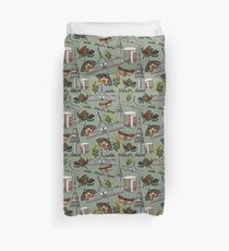 Canberra’s Iconic Icons - Green Duvet Cover