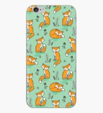Dreamy Fox in Green iPhone Case