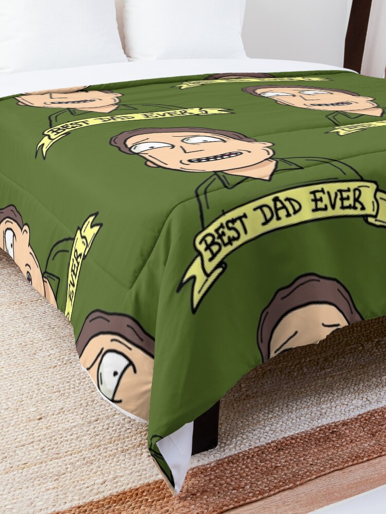 Alternate view of Jerry Smith from Rick and Morty™ : Best Dad Ever Comforter