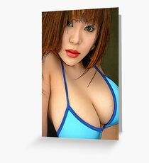 Asian goddess Greeting Card