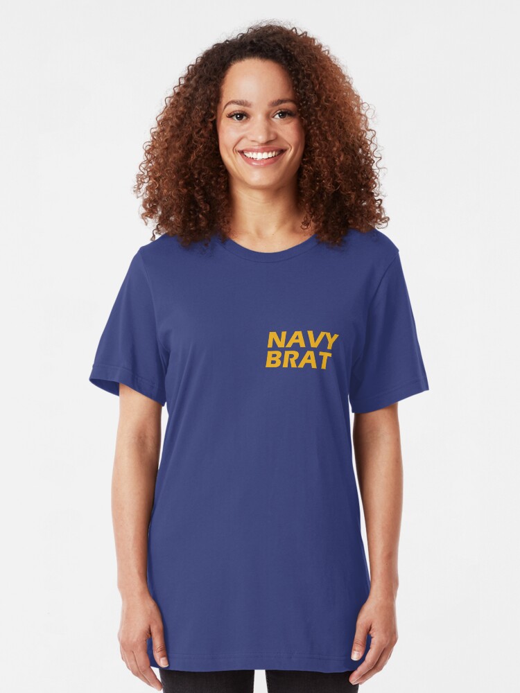 Alternate view of Navy Brat Slim Fit T-Shirt