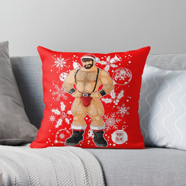 ADAM LIKES SANTA Throw Pillow