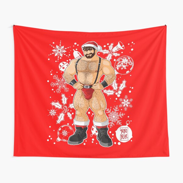 ADAM LIKES SANTA Tapestry