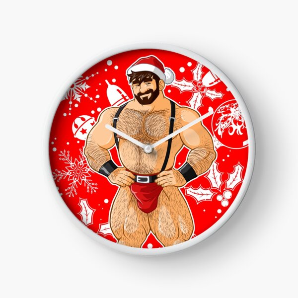 ADAM LIKES SANTA Clock