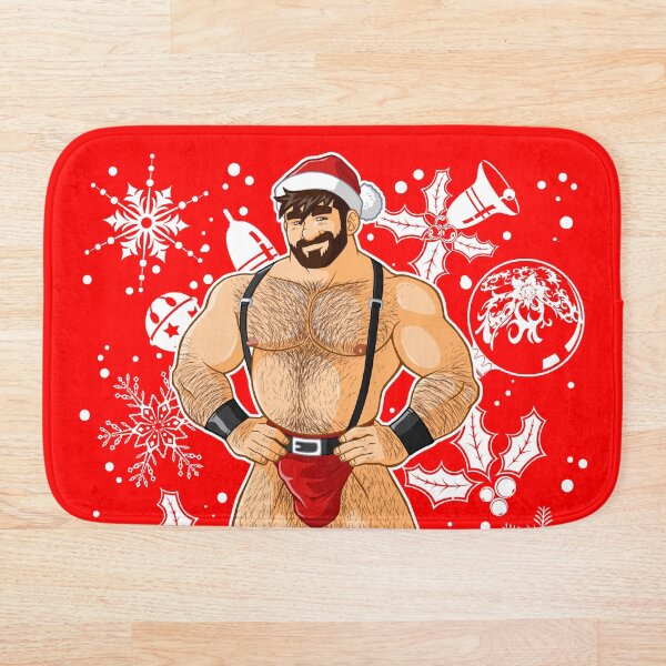 ADAM LIKES SANTA Bath Mat