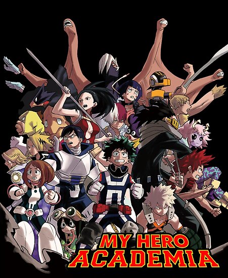 My Hero Academia Class 1a Poster By Bestanigear Redbubble 3365