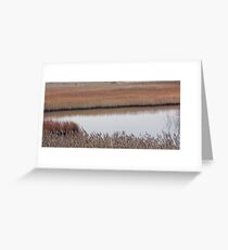 "Walking in the reeds of gold" Greeting Card