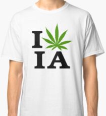 I Love Iowa Marijuana Cannabis Weed Classic T-Shirt