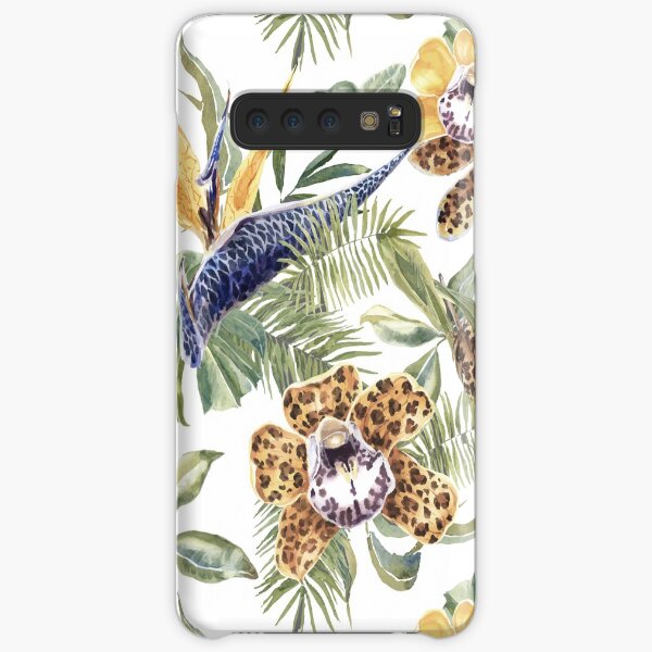 Jungle Animal Print Orchids Samsung Galaxy Snap Case