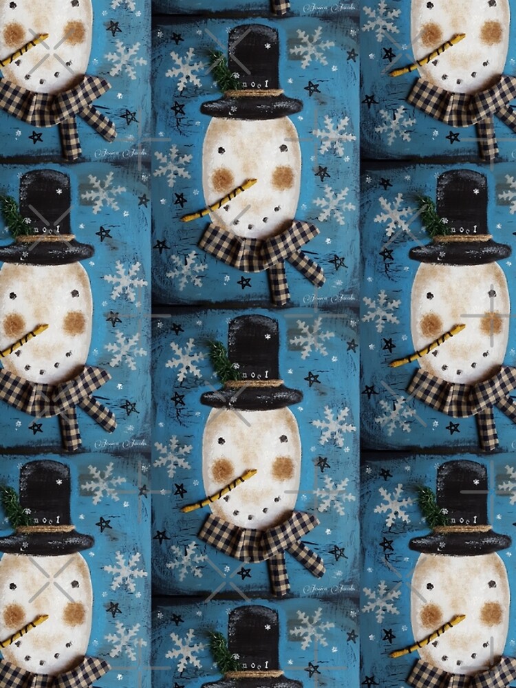 Frosty Primitive Snowman by bluejayknits