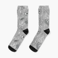 Gray ~ Pretty D & D Gear für Babes Everywhere-Barbarian Socken