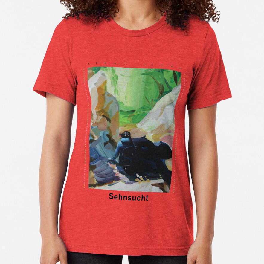 Sehnsucht by Nikki Lindt (Black Font) Tri-blend T-Shirt