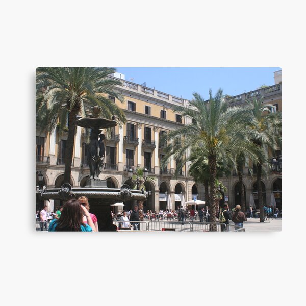 Barcelona - Pl. Real Canvas Print