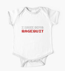 Body de manga corta para bebé I Make Boys RAGEQUIT