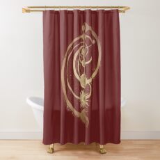 red Shower Curtain