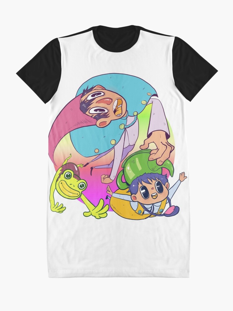 Alternate view of Over the Garden Warp Graphic T-Shirt Dress