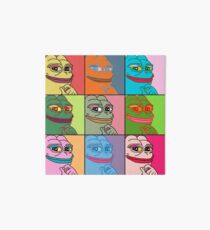Rare Pop Art Marilyn Monroe Pepe the Frog Art Board