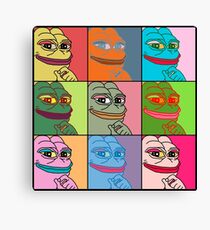 Seltene Pop Art Marilyn Monroe Pepe der Frosch Leinwanddruck