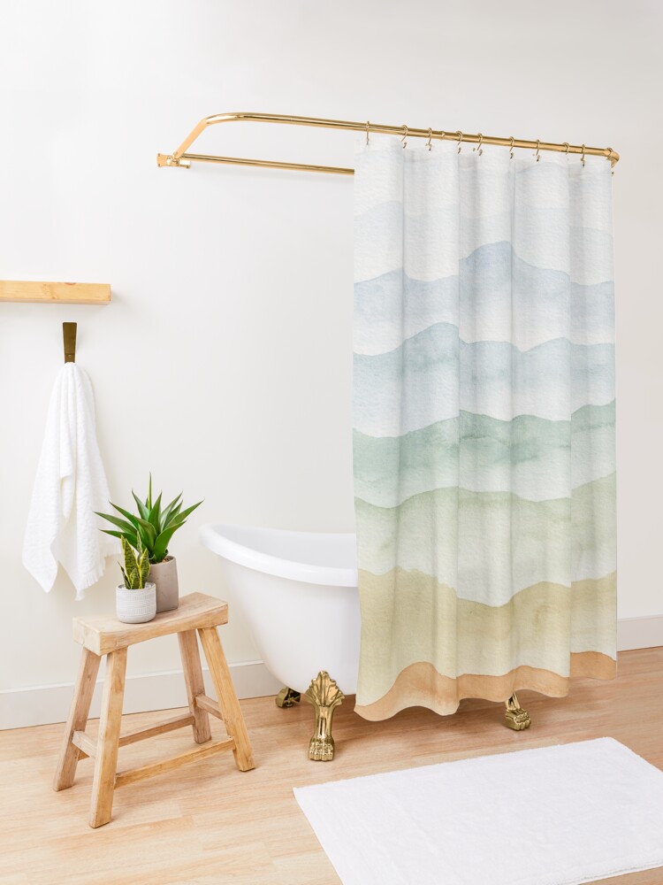 Alternate view of Sweet Mountains Shower Curtain