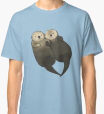 Bedeutende Otter - Otter, die Hände halten Classic T-Shirt
