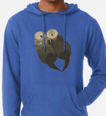 Bedeutende Otter - Otter, die Hände halten Leichter Hoodie