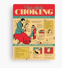 Tango Themed Choking Victim Poster Canvas Print