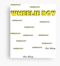 WHEELIE BOY Canvas Print