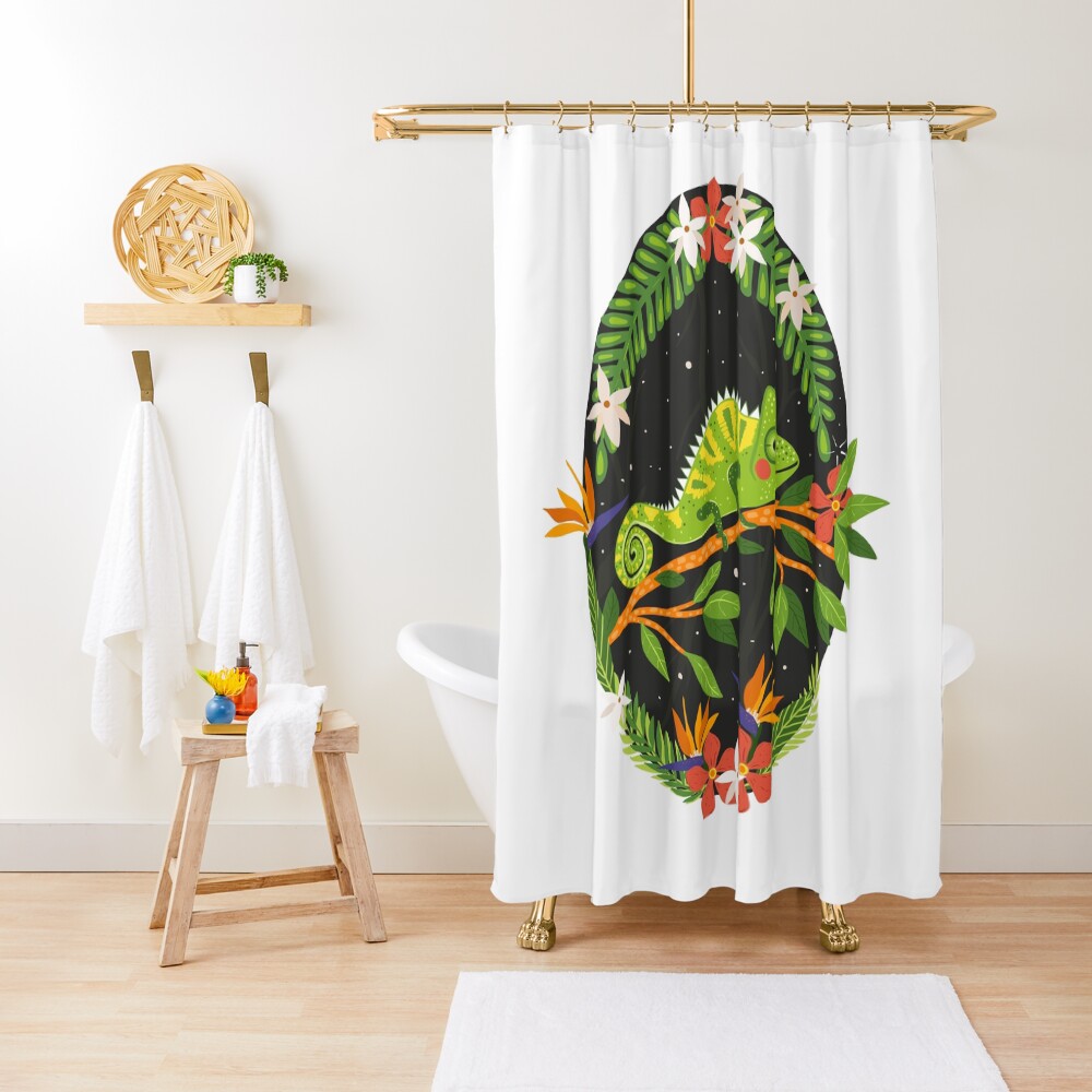 Chameleon Shower Curtain