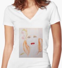 Spring Beauty Women's Fitted V-Neck T-Shirt