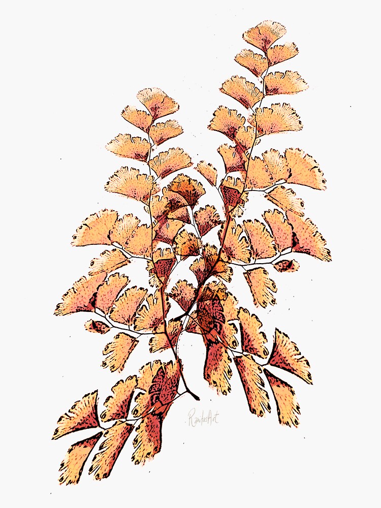 Goldene Blätter Muster von RanitasArt
