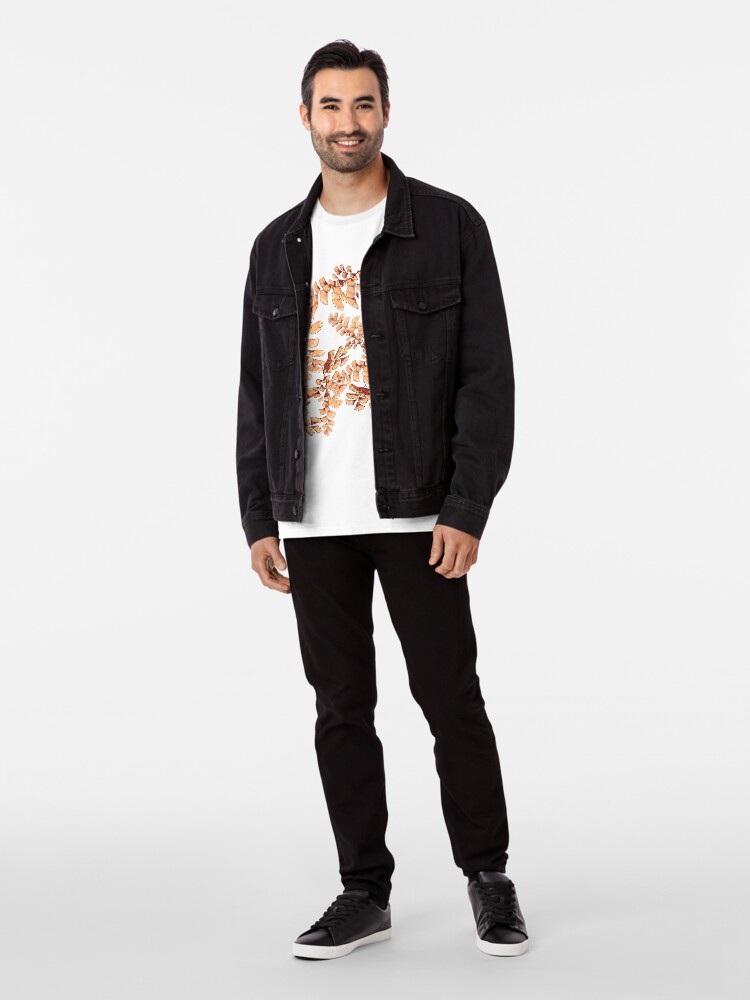Alternative Ansicht von Goldene Blätter Muster Premium T-Shirt