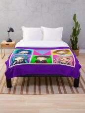 Funneh and the Krew Anime Style Throw Blanket