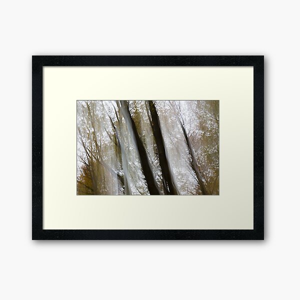 Autumn light curtain Framed Art Print