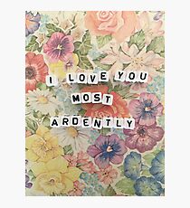 Pride & Prejudice Quote Photographic Print