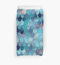 SUMMER MERMAID DARK TEAL by Monika Strigel Duvet Cover